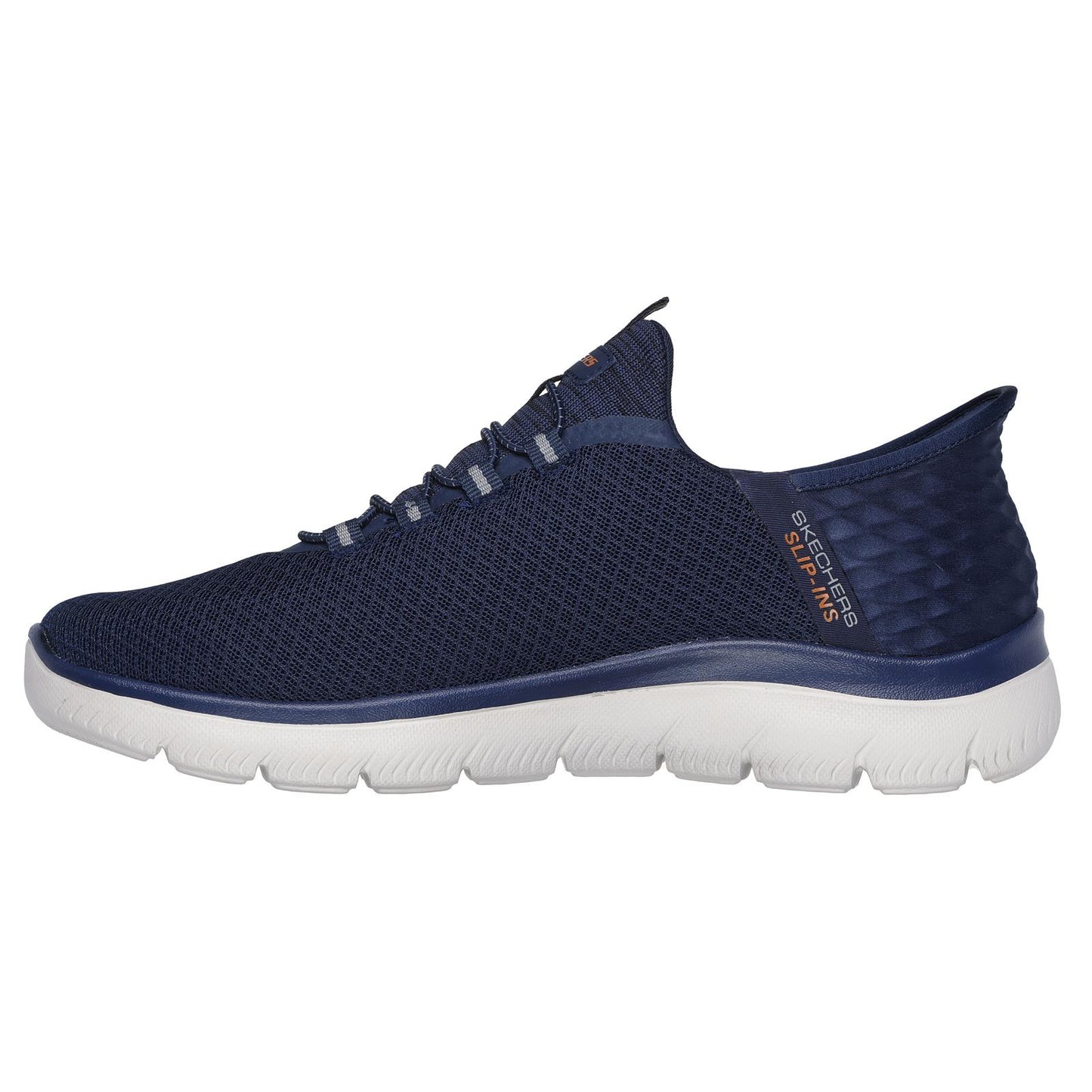 Skechers Mens Summits Wide Fit Navy Blue Slip Ins Shoes High Range 232457W/NVY