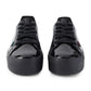 Kickers Youths Tovni Stack Black Patent Lace Up School Shoes 116247