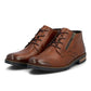Rieker Mens Leather Boots 14609-24 Brown