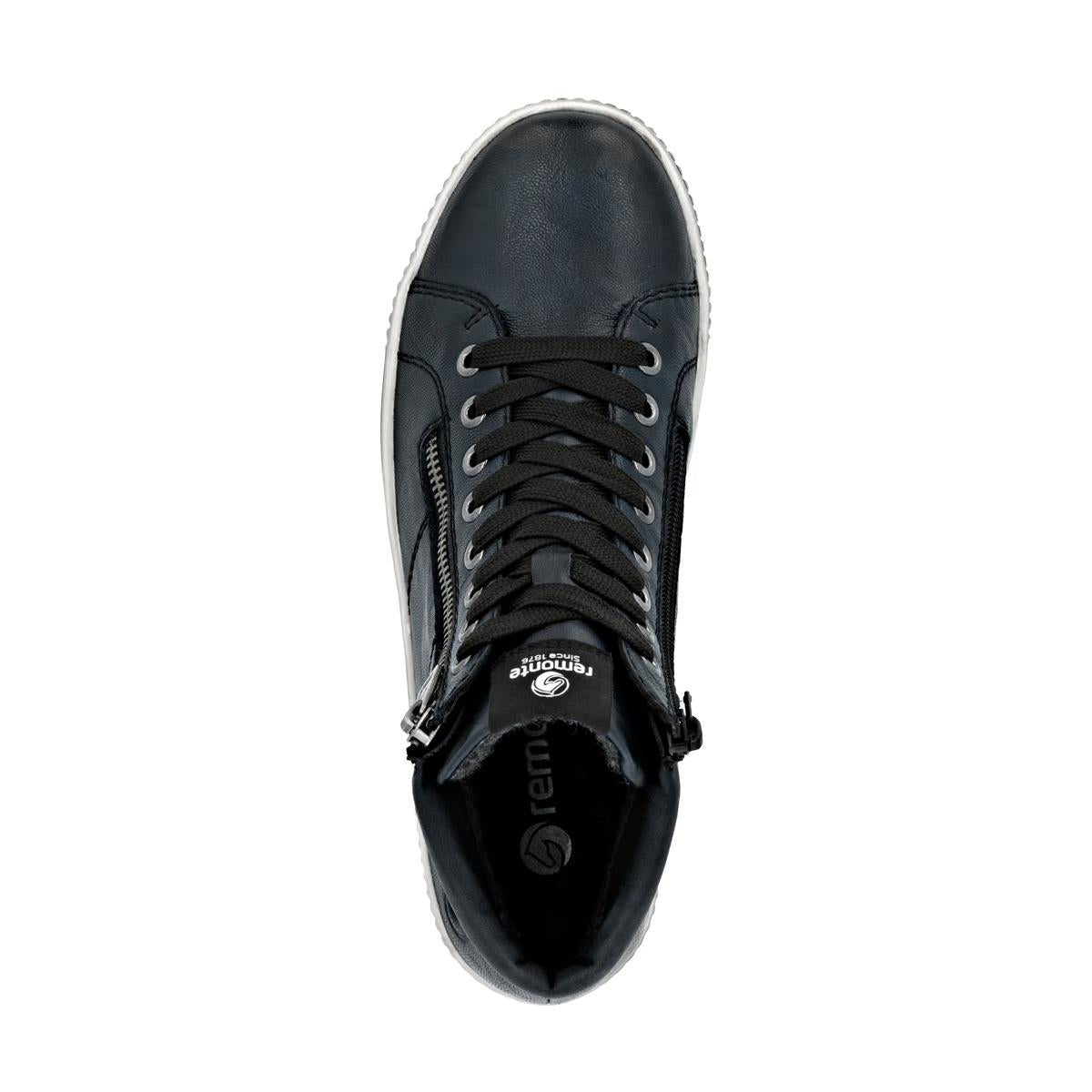 Remonte D0772-15 Blue Leather Waterproof Casual Ankle Boots