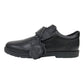 Kickers Orin Strap Black Leather Boys School Shoes 1-14780