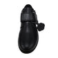 Kickers Orin Strap Black Leather Boys School Shoes 1-14780