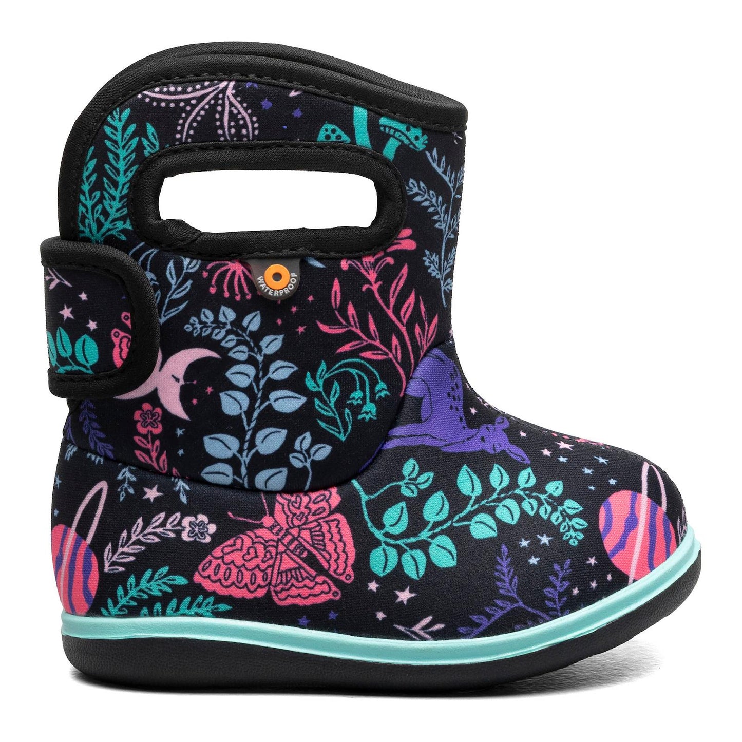 Baby BOGS II CFRST Black Multi 73409I 009 Waterproof Wellies Boots