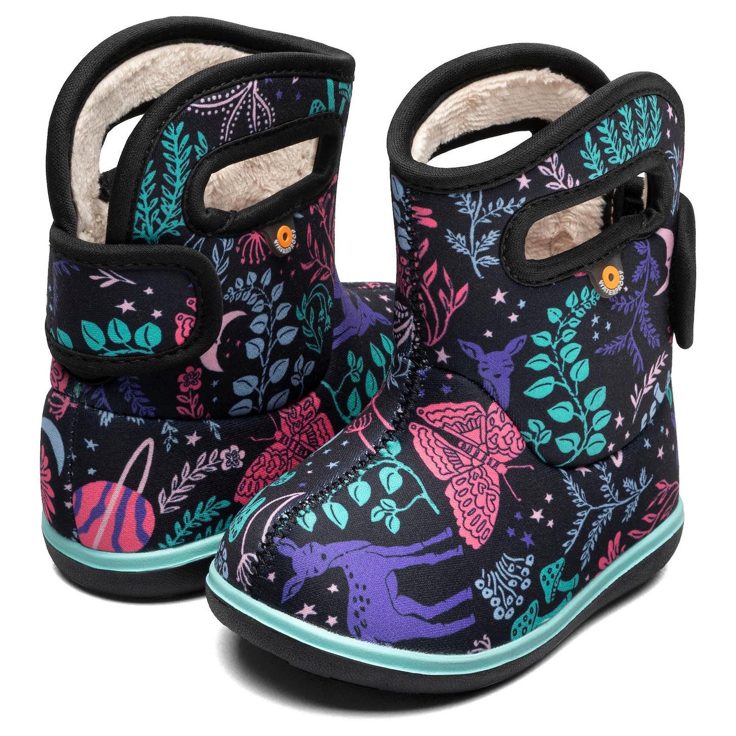 Baby BOGS II CFRST Black Multi 73409I 009 Waterproof Wellies Boots