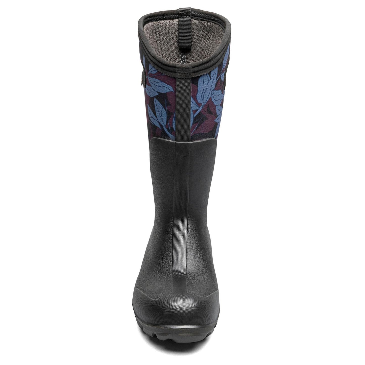 Bogs Classic Seamless Tall Outline Leaves Black Multi Waterproof Boots 73367