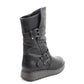 Heavenly Feet Womens Hannah4 Black Mid Calf Vegan Boots