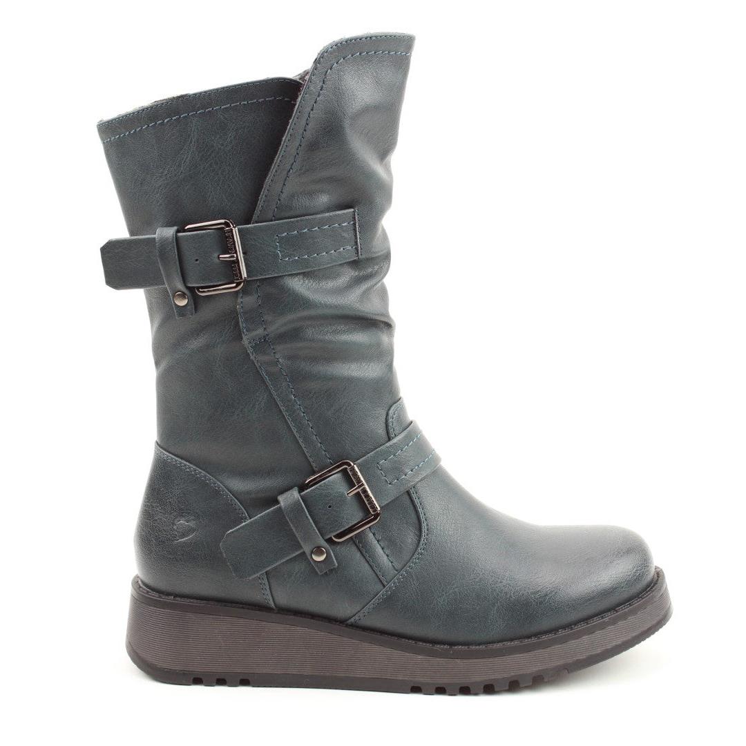 Heavenly Feet Womens Hannah4 Ocean Mid Calf Vegan Boots