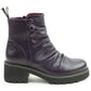 Heavenly Feet Sultan Purple Litesoles Vegan Ankle Boots