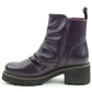 Heavenly Feet Sultan Purple Litesoles Vegan Ankle Boots