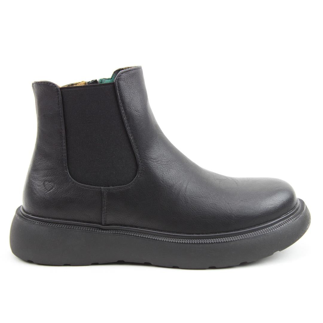 Heavenly Feet Azalea Black Litesoles Vegan Ankle Boots