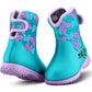 Muddies Puddle Butterfly Infants Kids Warm Wellies Boots PUD-3304I
