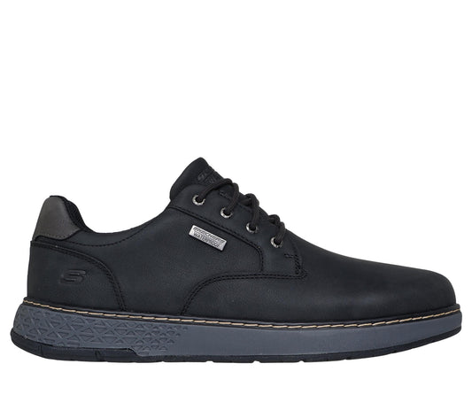 Mens Skechers Black Garlan Pryor Waterproof Relaxed Fit Memory Foam Shoes 205234