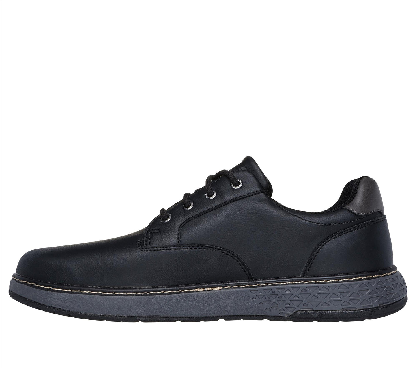 Mens Skechers Black Garlan Pryor Waterproof Relaxed Fit Memory Foam Shoes 205234