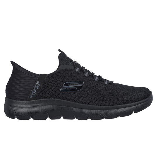 Skechers Mens Summits High Range Black Slip Ins Wide Fit Shoes 232457W/BBK