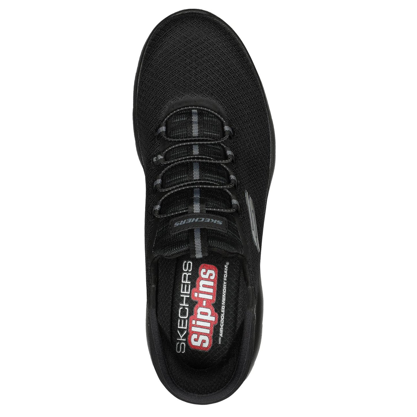 Skechers Mens Summits High Range Black Slip Ins Wide Fit Shoes 232457W/BBK