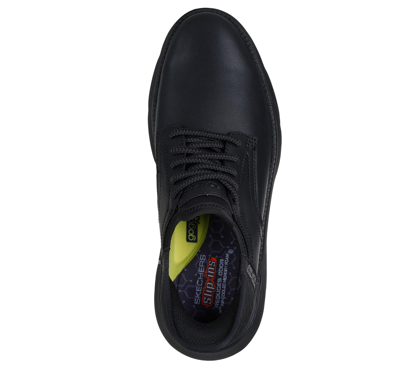 Skechers Hands Free WIDE Gervin Slip-ins® Mens Black Trainers Shoes 205046W
