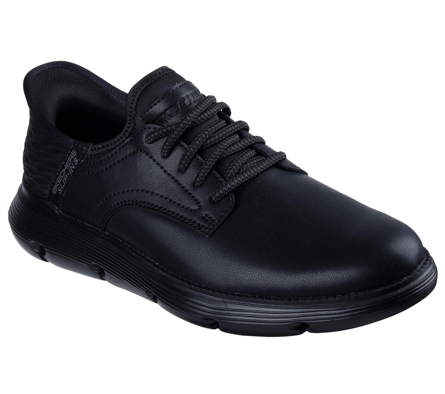 Skechers Hands Free WIDE Gervin Slip-ins® Mens Black Trainers Shoes 205046W