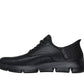 Skechers Hands Free WIDE Gervin Slip-ins® Mens Black Trainers Shoes 205046W