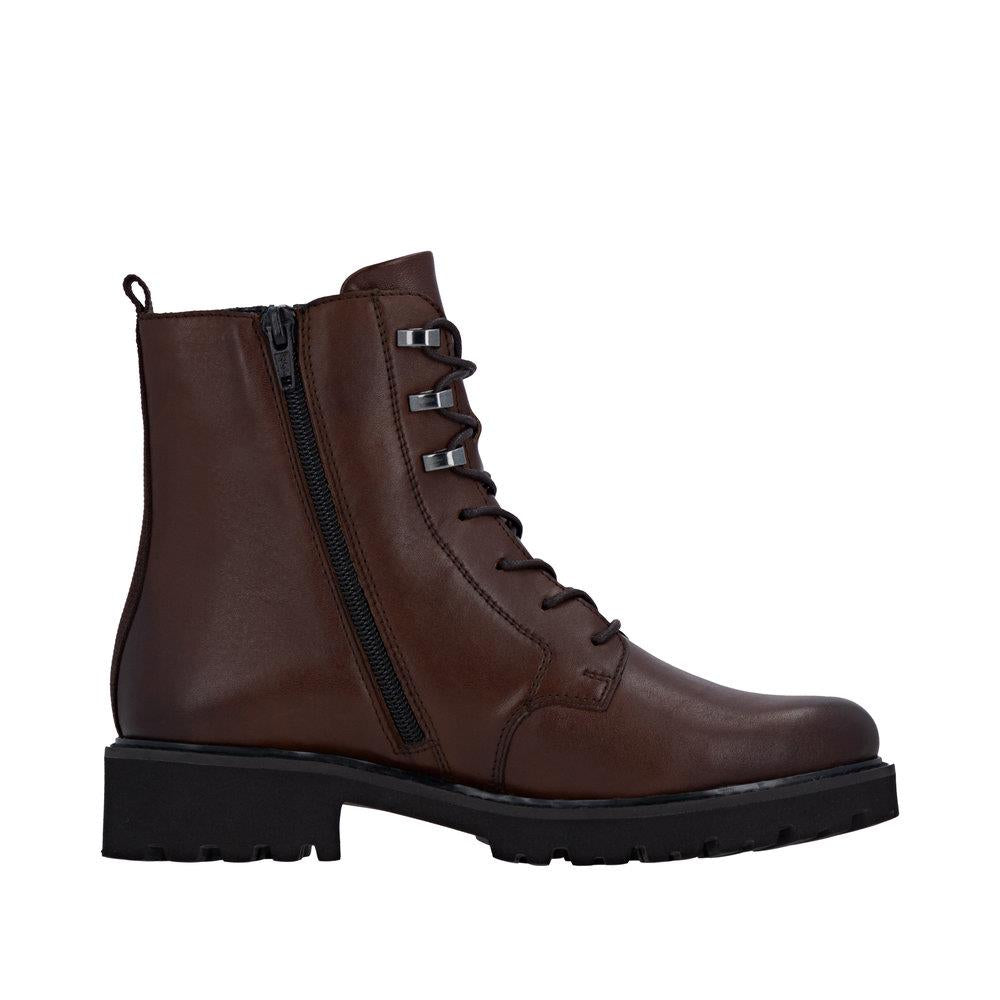 Remonte Womens Smooth Leather Side Zip Ankle Boots D8656-25