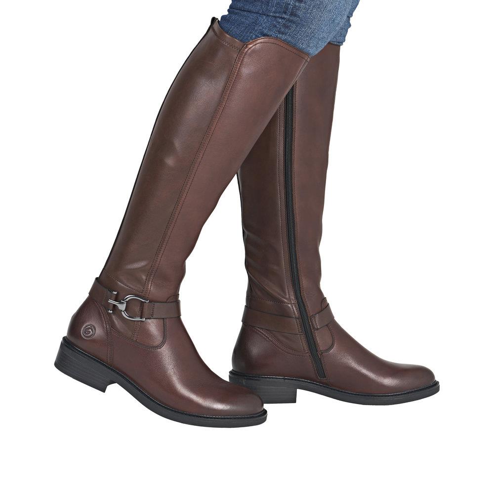 Remonte Womens Tall Leather Boots D2W77-25