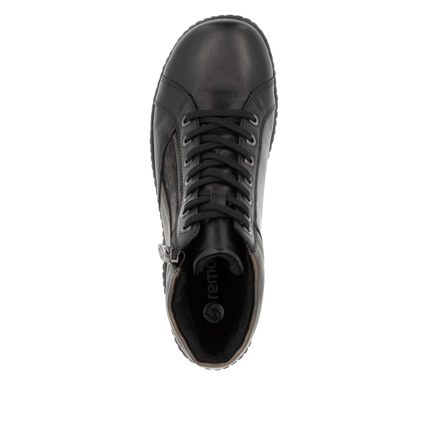 Remonte Womens Black Lined Zip Ankle Boots R1458-03