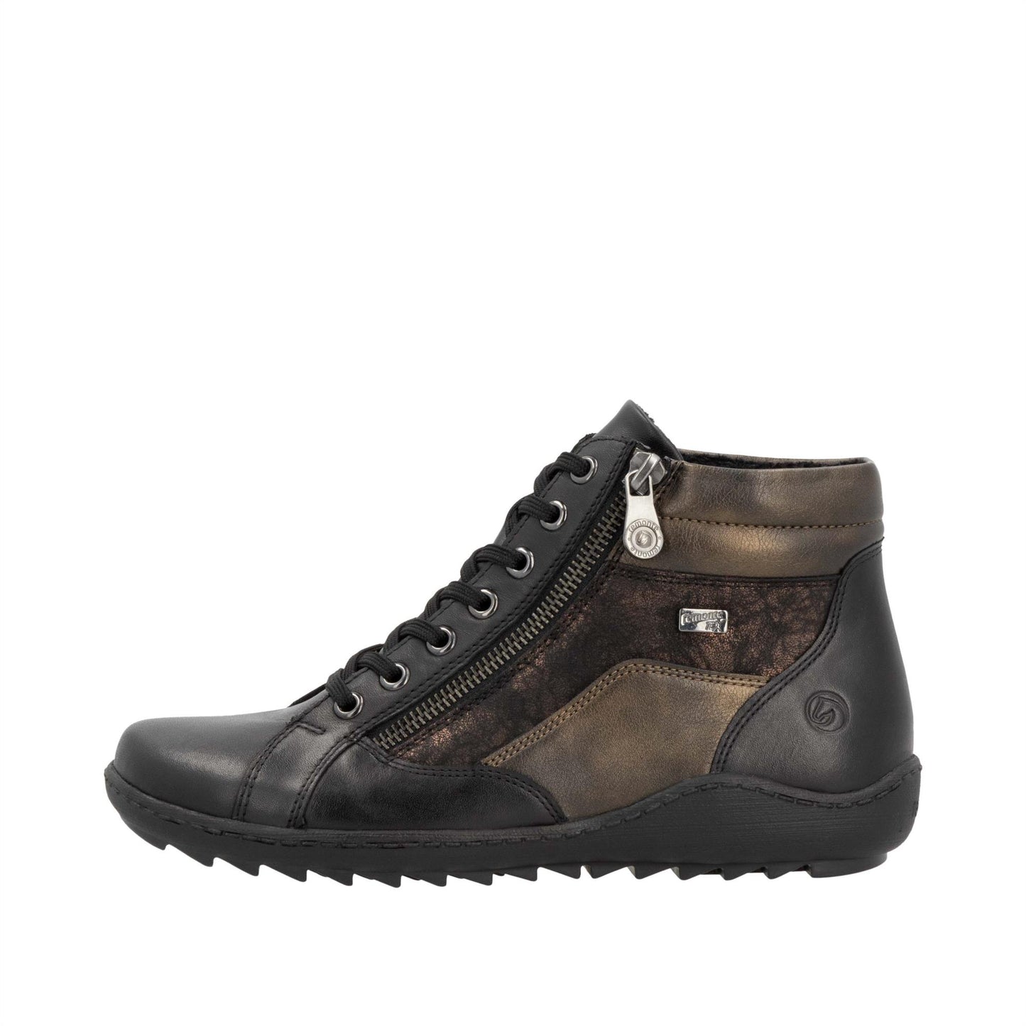 Remonte Womens Black Lined Zip Ankle Boots R1458-03