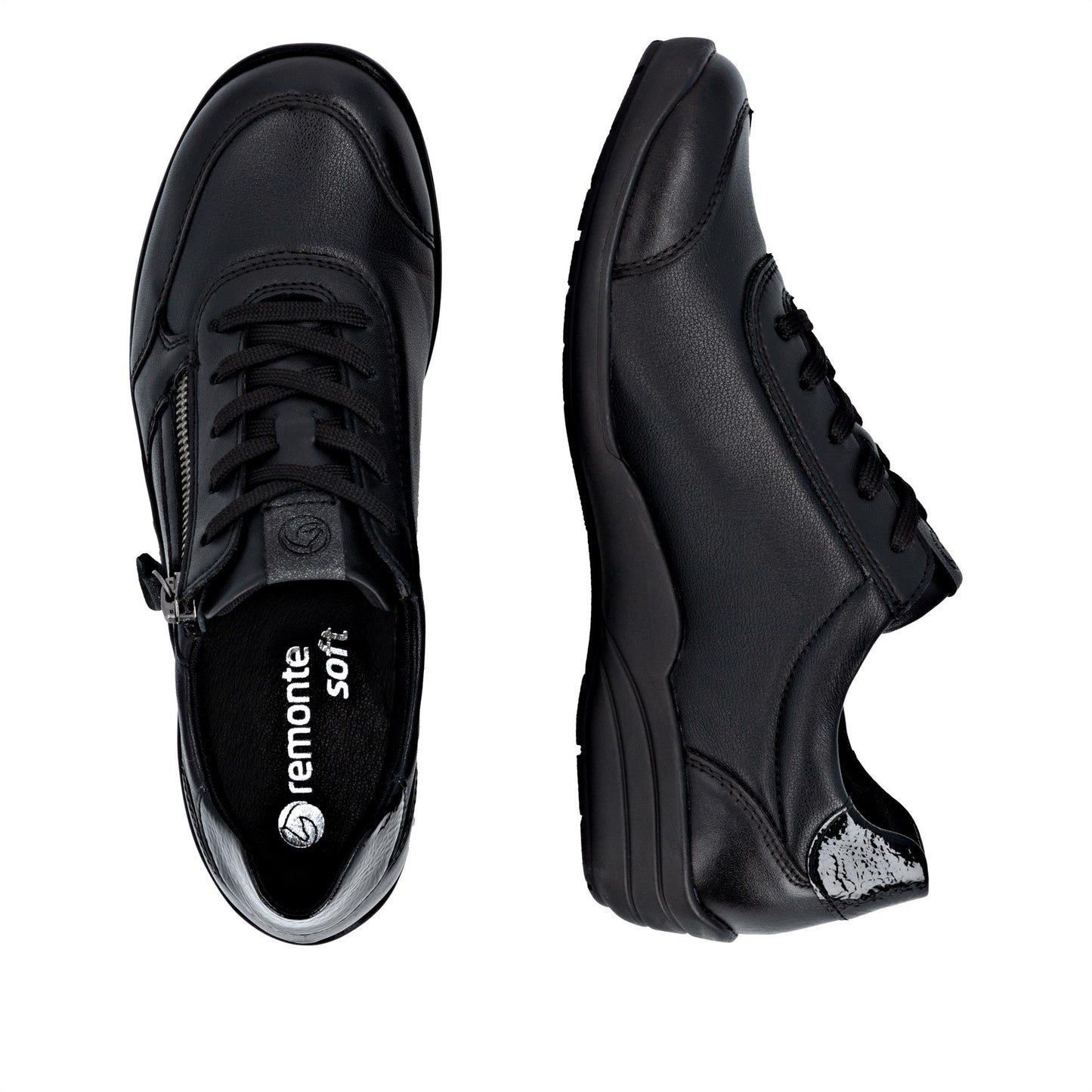 Remonte R7637-05 Women's Lightweight Extra Width Black Shoes