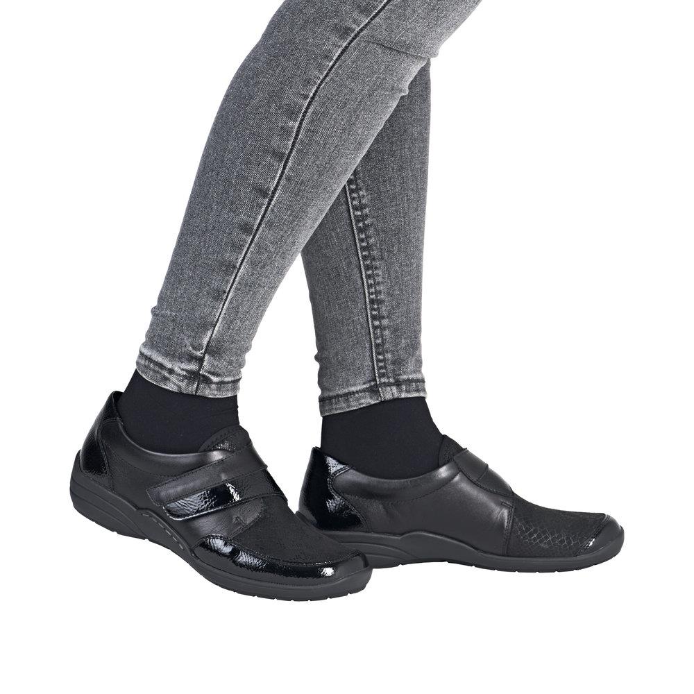 Remonte R7600-00 Women's Lightweight Black Loafer Shoes