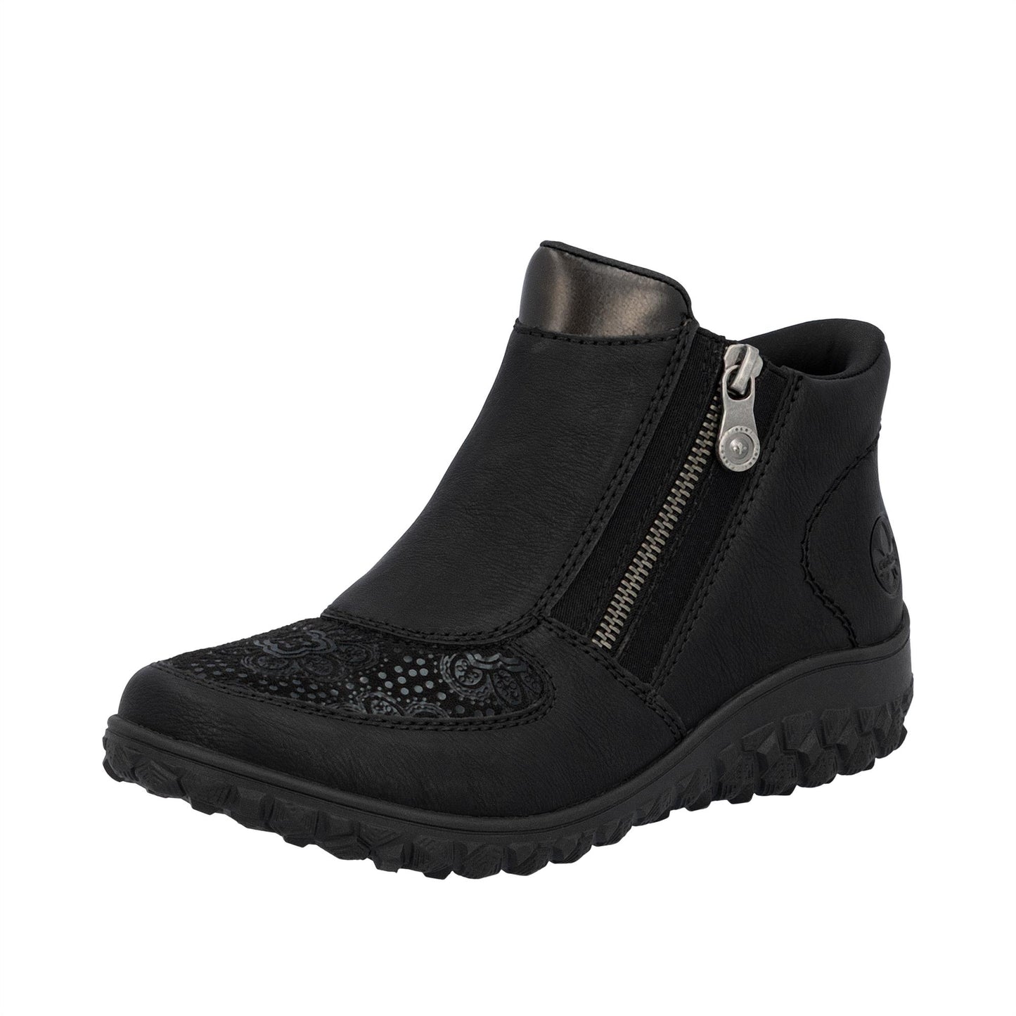 Rieker 59558-00 Womens Fleece Lined Ankle Boots