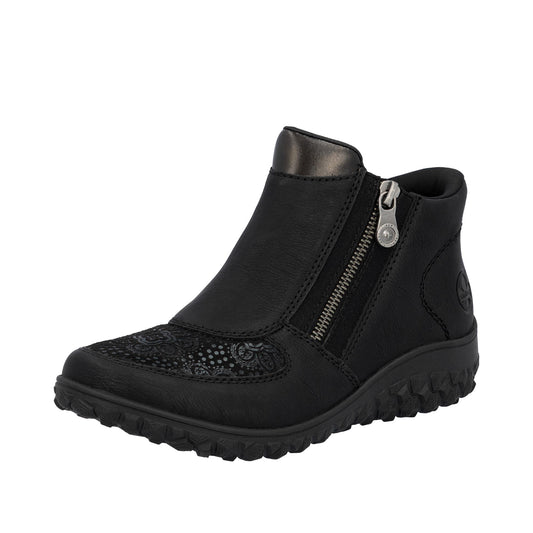Rieker 59558-00 Womens Fleece Lined Ankle Boots
