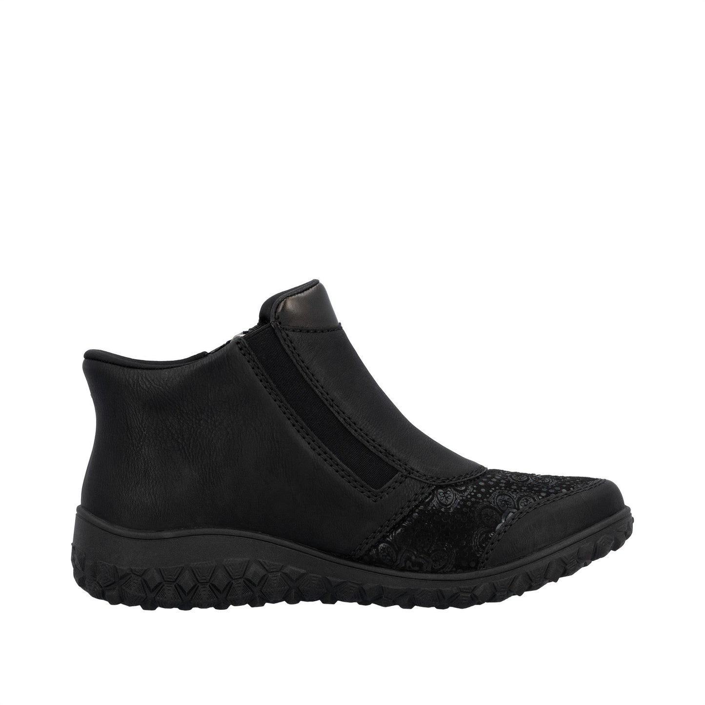 Rieker 59558-00 Womens Fleece Lined Ankle Boots
