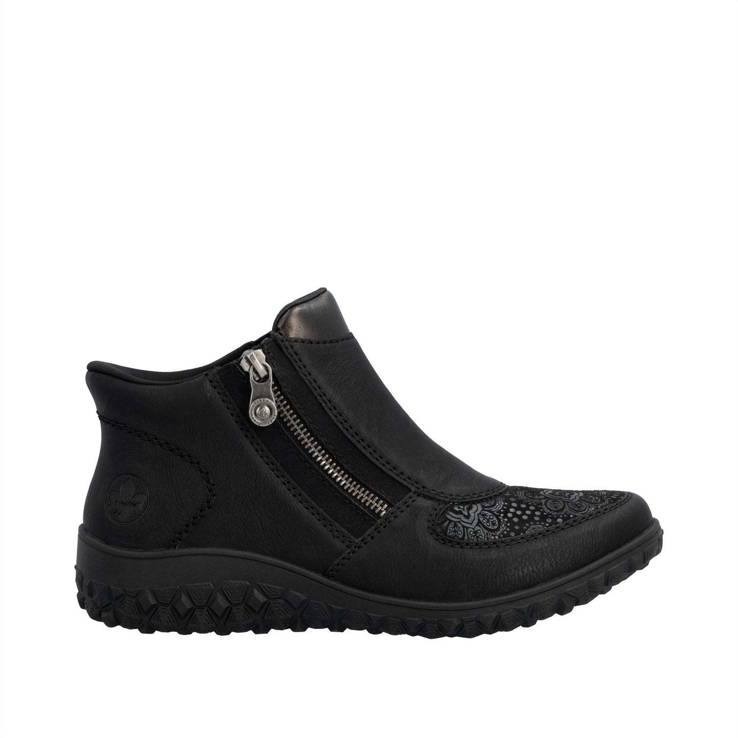 Rieker 59558-00 Womens Fleece Lined Ankle Boots