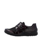 Rieker Womens 48951-35 Bordeaux Patent Extra Wide Adjustable Slip On Shoes
