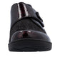 Rieker Womens 48951-35 Bordeaux Patent Extra Wide Adjustable Slip On Shoes