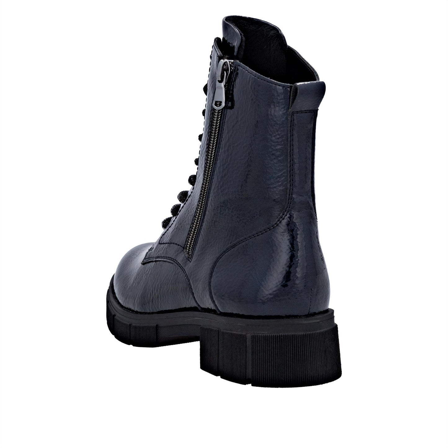 Remonte D2S72-14 Women's Lined Midnight Blue Patent Ankle Boots