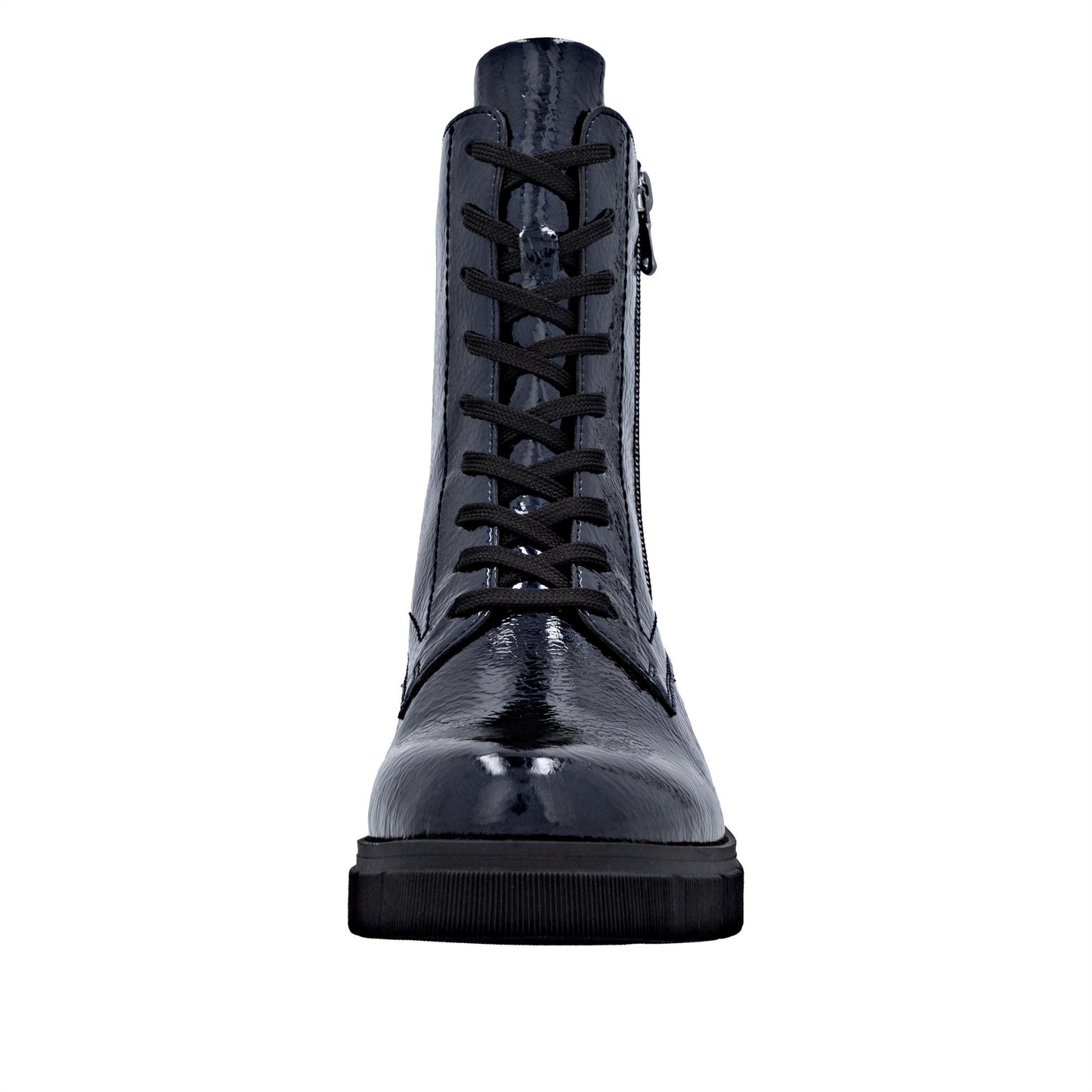 Remonte D2S72-14 Women's Lined Midnight Blue Patent Ankle Boots
