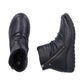 Rieker Womens 59585-01 Black Fleece Lined Ankle Boots