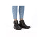 Rieker Womens 59585-01 Black Fleece Lined Ankle Boots