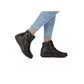 Rieker Womens 59585-01 Black Fleece Lined Ankle Boots