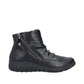 Rieker Womens 59585-01 Black Fleece Lined Ankle Boots