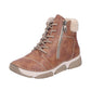 Rieker Womens 45931-24 Brown Fleece Lined Lace Up Ankle Boots