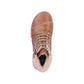 Rieker Womens 45931-24 Brown Fleece Lined Lace Up Ankle Boots