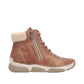 Rieker Womens 45931-24 Brown Fleece Lined Lace Up Ankle Boots