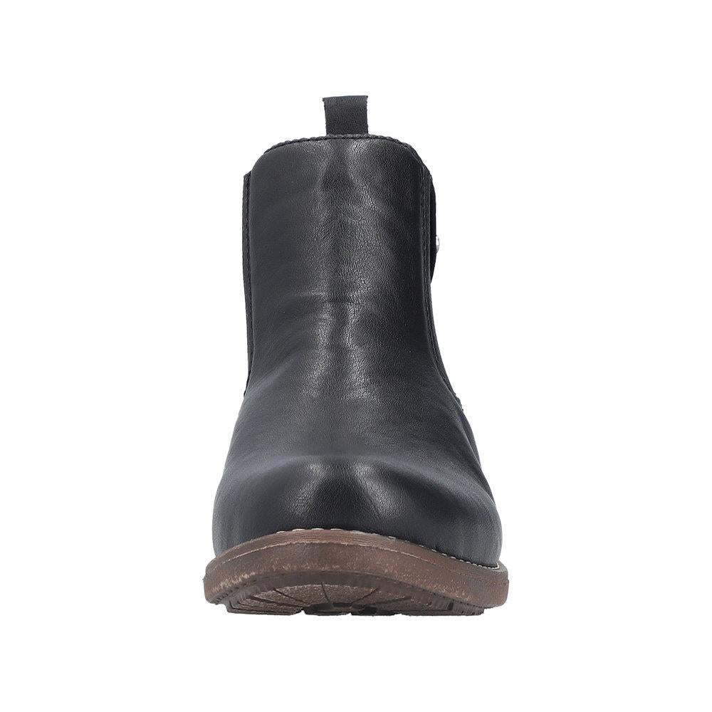 Rieker Womens 79450-00 Black Fleece Lined Chelsea Boots