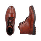 Rieker Men's F4546-24 Brown Fleece Lined Leather Ankle Boots