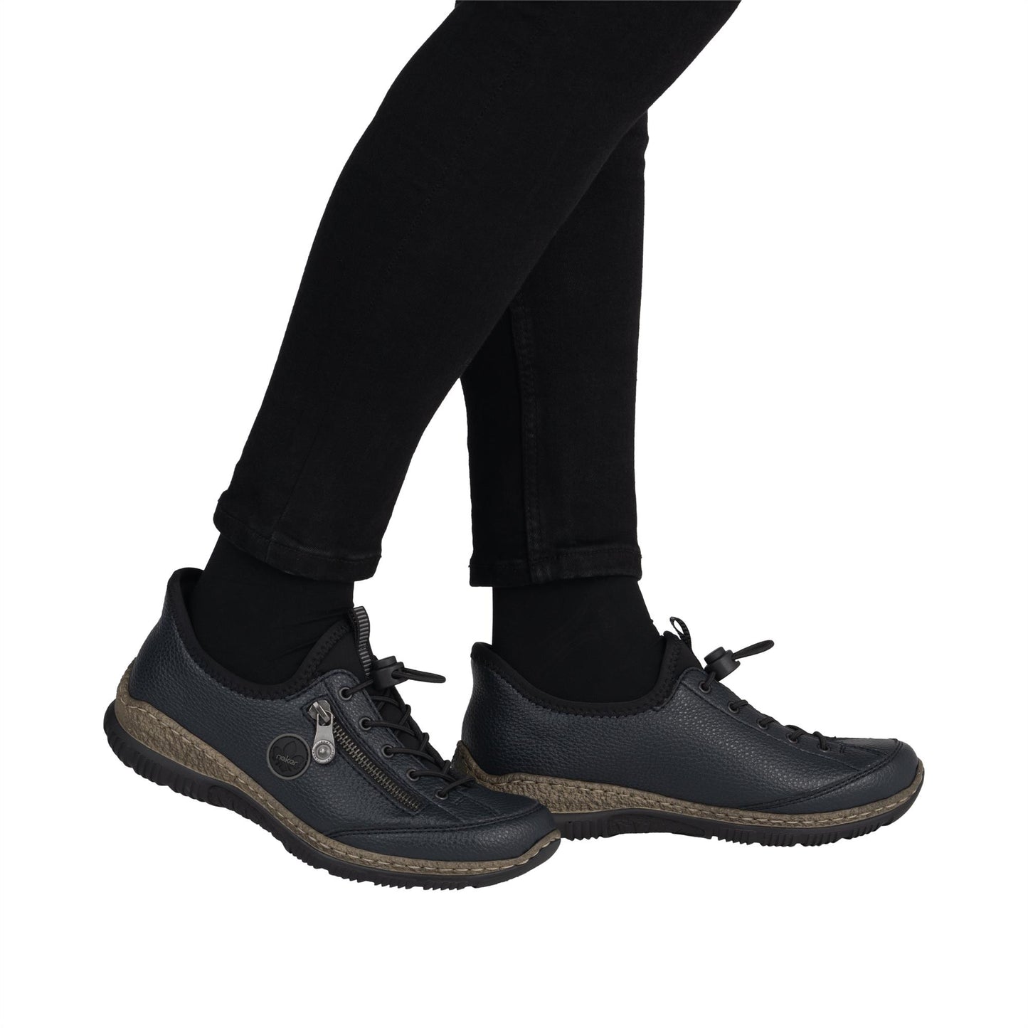 Rieker Women's N3267-15 Ready 2 Go Blue Slip On Casual Shoes