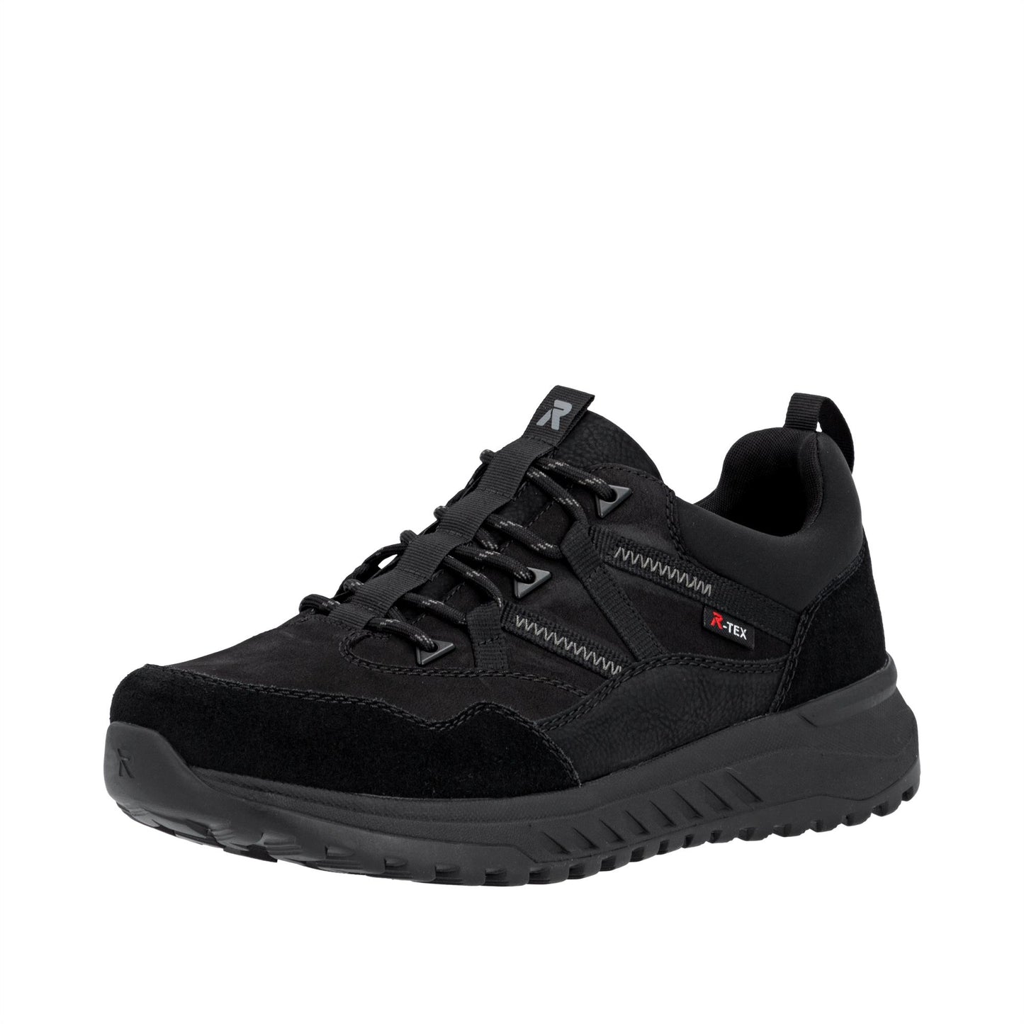 Rieker Mens U0104 Water Repellent Suede Trainer Shoes