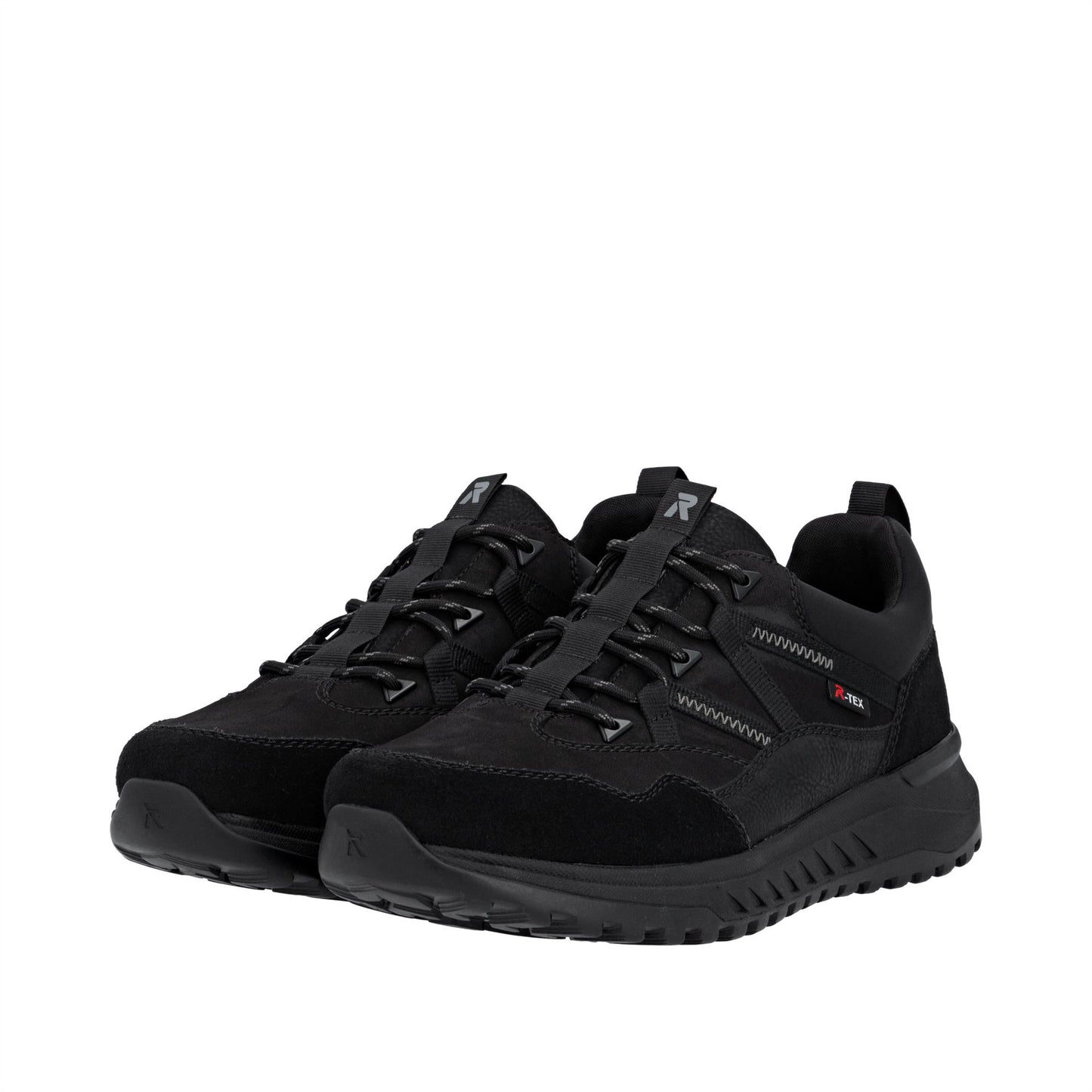 Rieker Mens U0104 Water Repellent Suede Trainer Shoes