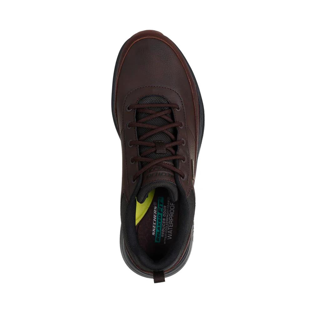 Skechers Parnell Gracen 210951 Mens Waterproof Shoes Red Brown
