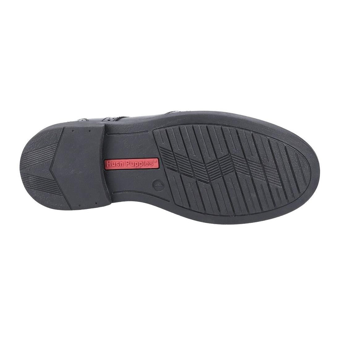 Hush Puppies Harry Black Leather School Shoes
